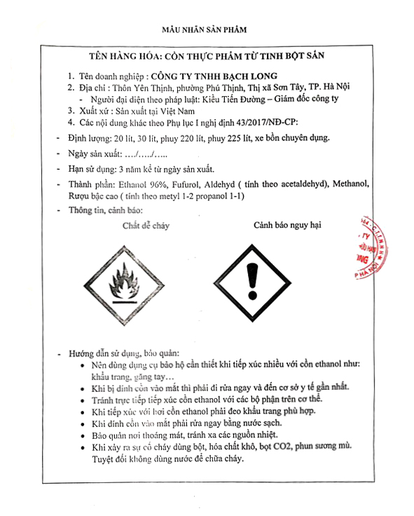 Công Ty TNHH Bạch Long